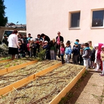 Малки балчиклии отглеждат цветя и билки в „зелена класна стая”