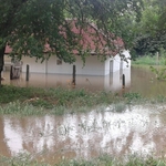 Снимки от потопа в Добрич (около Хуманитарна гимназия)