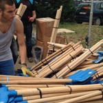 ПУДООС дари на област Добрич кофи, лопати и колички за разчистване 