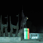 Хан Аспарух озарен в цветовете на националния трибагреник