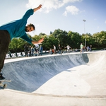 Любопитни снимки от новият скейт парк