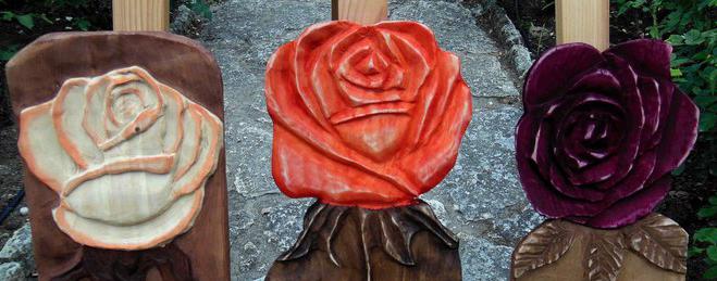 Изложба дърворезби "Българска роза" от Тамара Томова в Ботаническа градина-Балчик