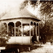 Музикалният павилион в Градската градина на Добрич /Базарджик/, 1930 г.